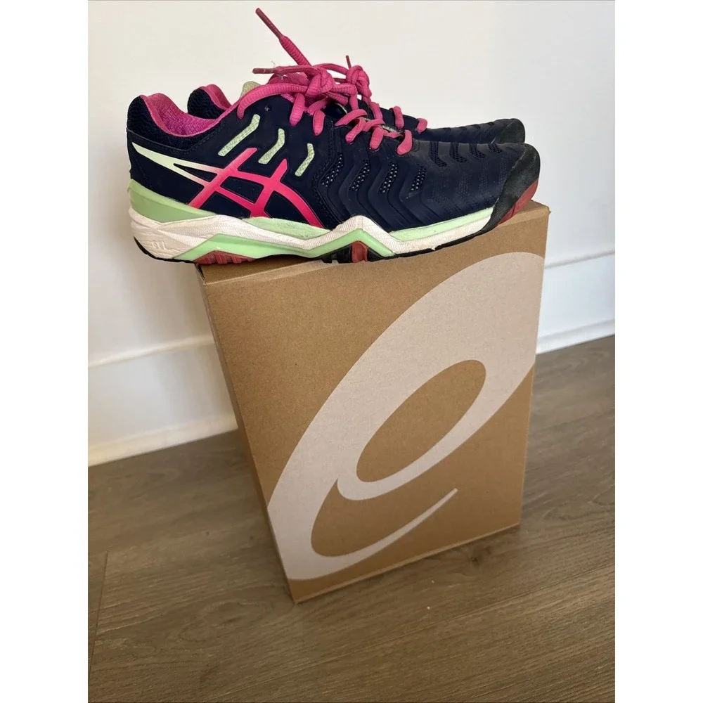 ASICS Gel Resolution Tennis Pickleball Shoe Women's Purple Pink F4512166